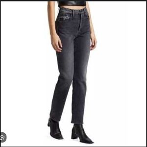 MOTHER High Rise Jeans in Black